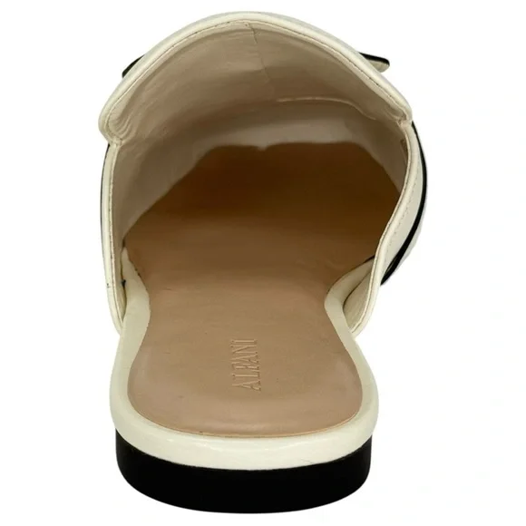 Alfani Parvani Bone Faux Leather Womens Flat Mules Size 10M - Picture 4 of 13